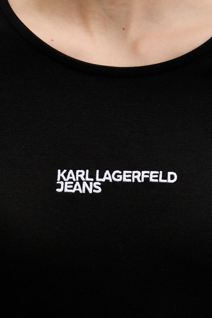 Robe en jersey Karl Lagerfeld: Noir – autre vue