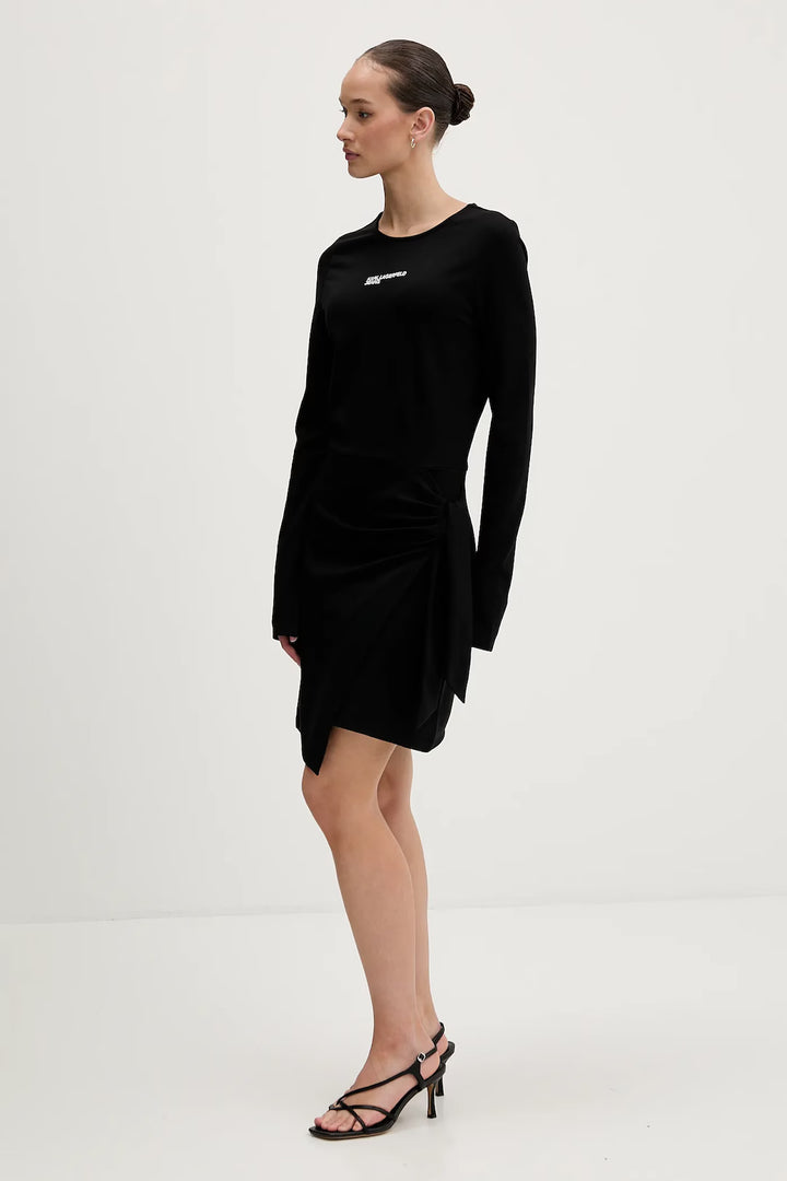 Robe en jersey Karl Lagerfeld: Noir – autre vue