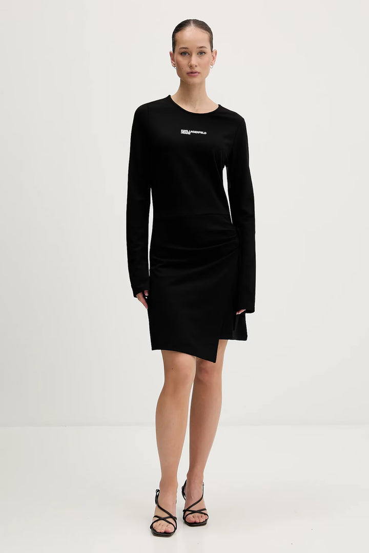 Robe en jersey Karl Lagerfeld: Noir