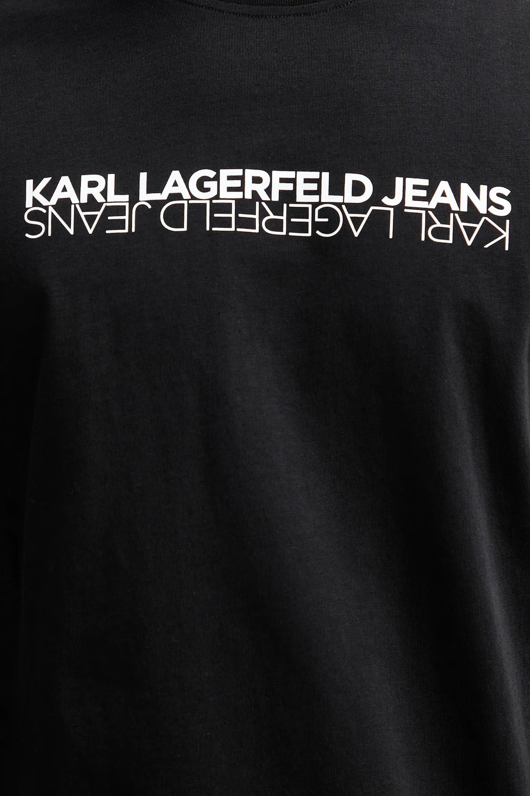 Karl Lagerfeld Slim-Fit Reflection Herren-T-Shirt: Schwarz – alternative Ansicht