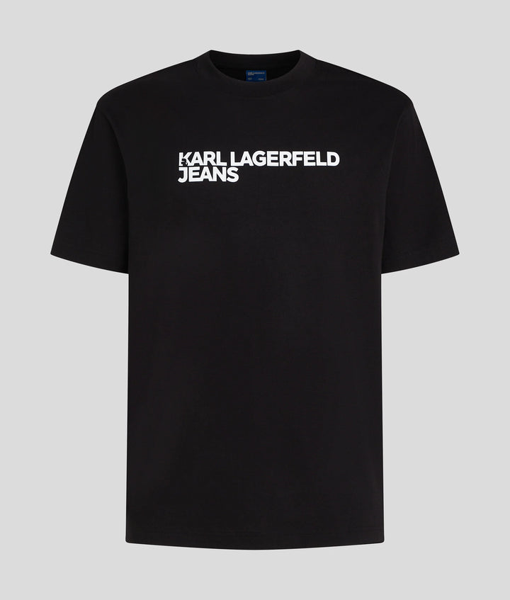 Camiseta de hombre con el logotipo clásico de Karl Lagerfeld: Negra – vista alternativa