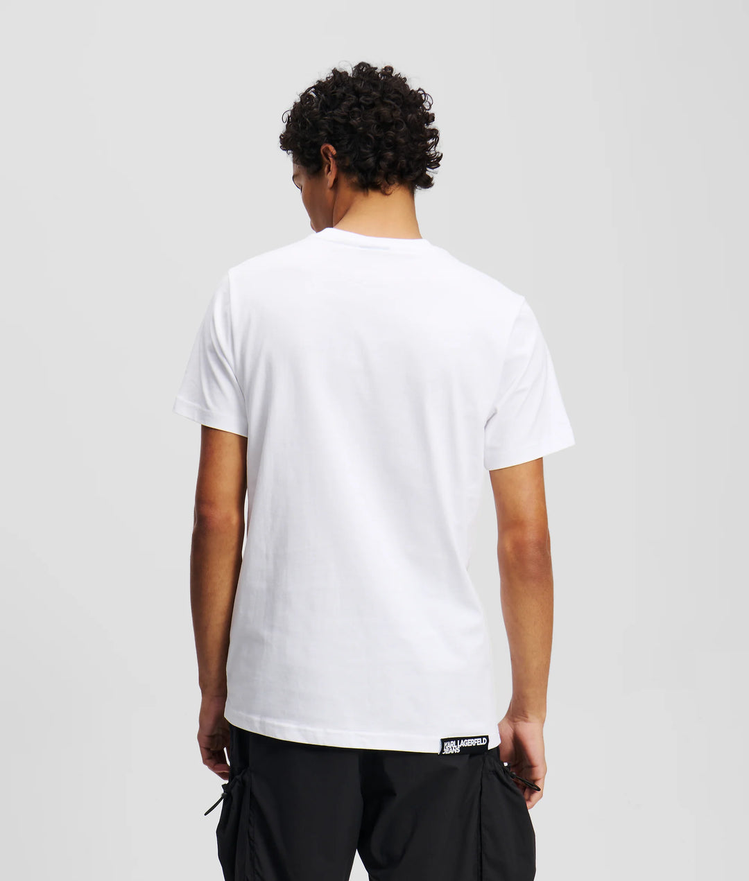 تي شيرت رجالي بSlim Fit من كارل لاغرفيلد: أبيض – عرض بديل