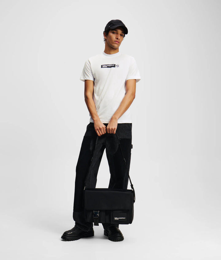 Camiseta de hombre Karl Lagerfeld de Slim Fit: Blanca – vista alternativa