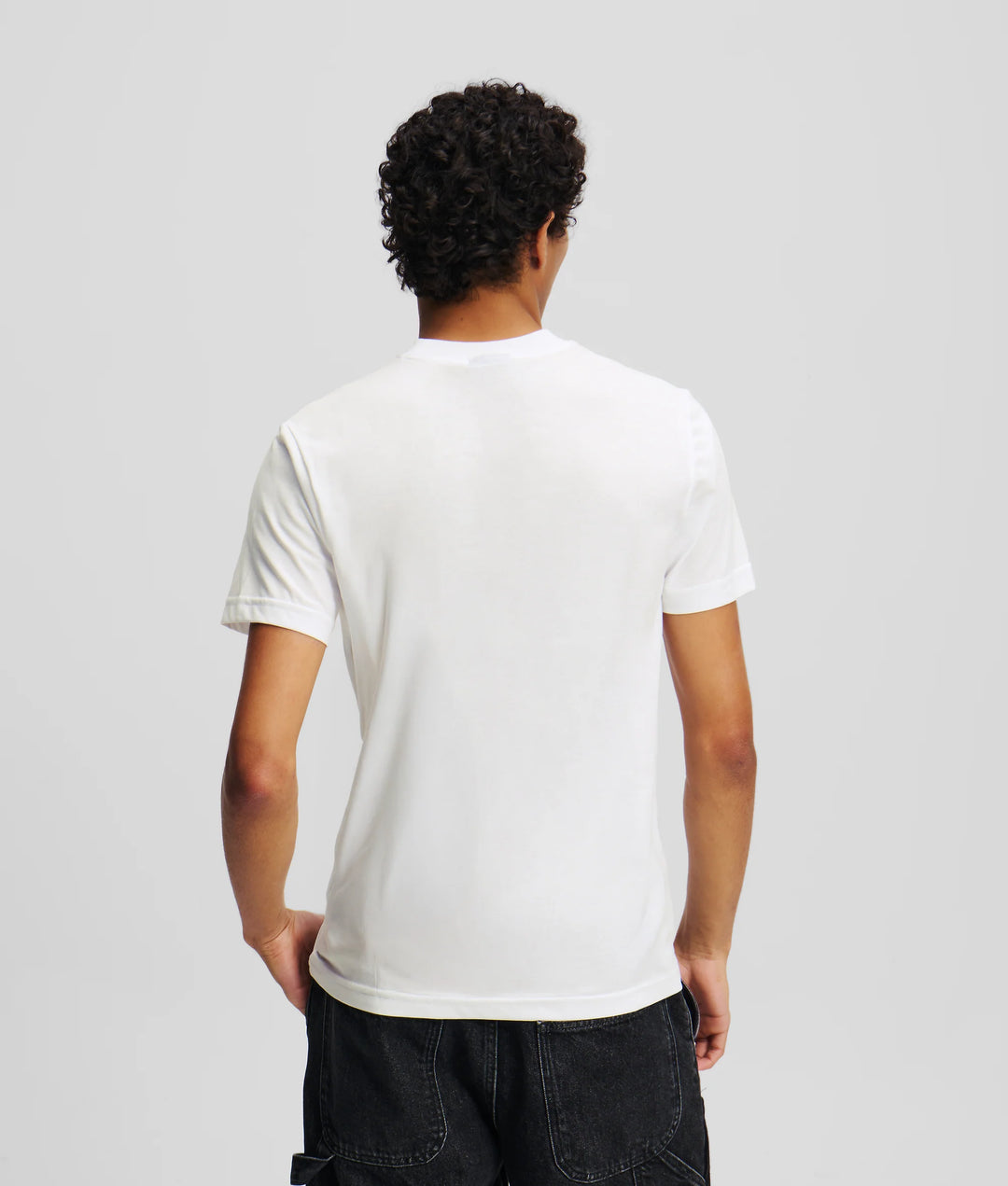 Camiseta de hombre Karl Lagerfeld de Slim Fit: Blanca – vista alternativa