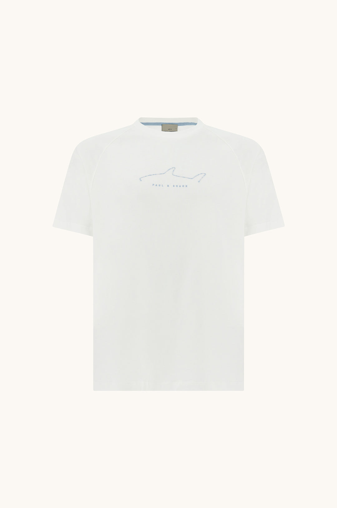 T-shirt en jersey de coton léger Paul &amp; Shark: Blanc – autre vue