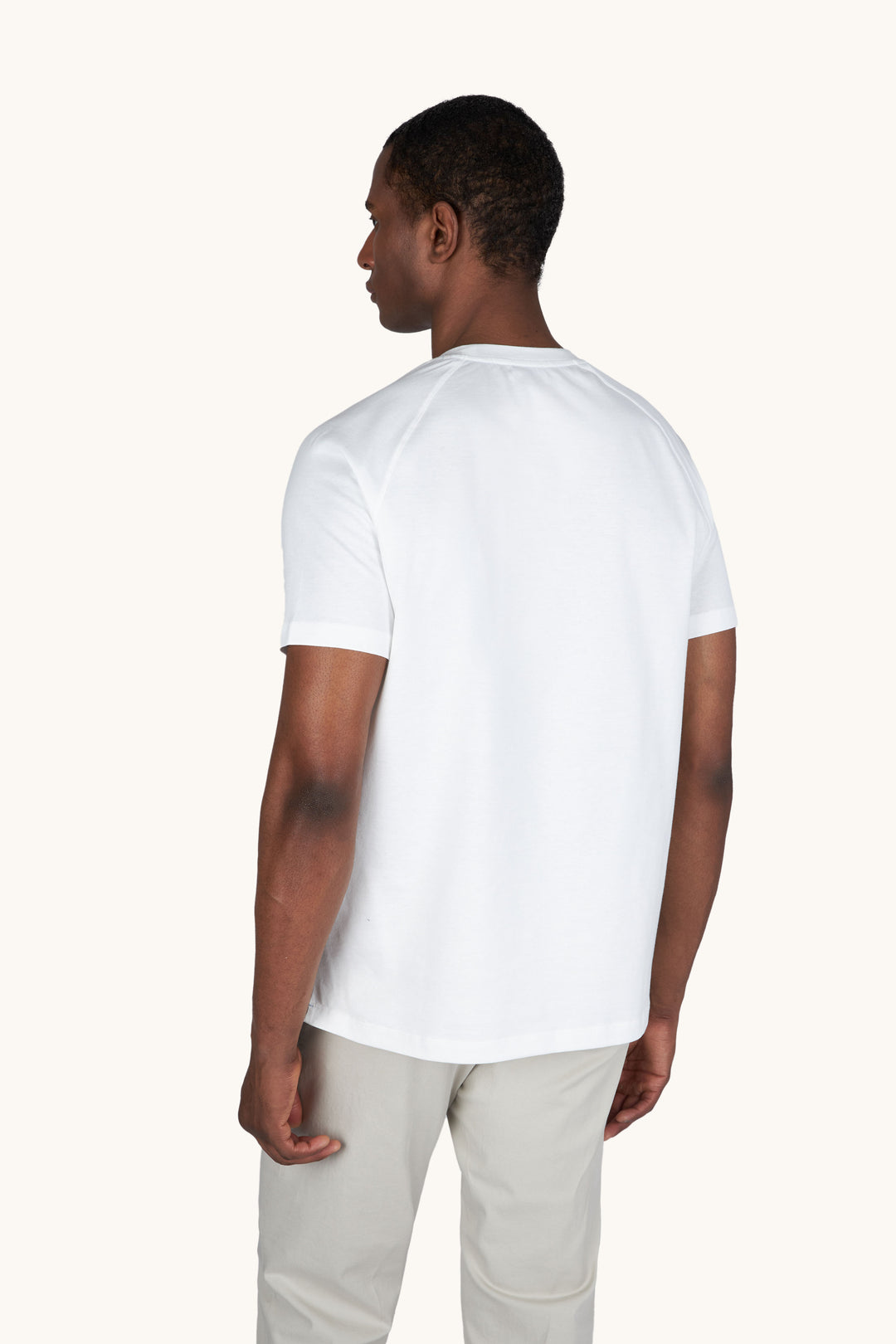 T-shirt en jersey de coton léger Paul &amp; Shark: Blanc – autre vue