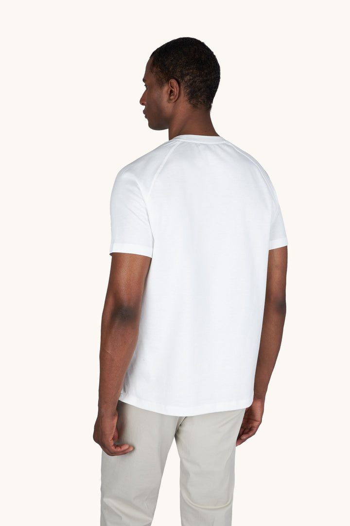 T-shirt en jersey de coton léger Paul &amp; Shark: Blanc – autre vue
