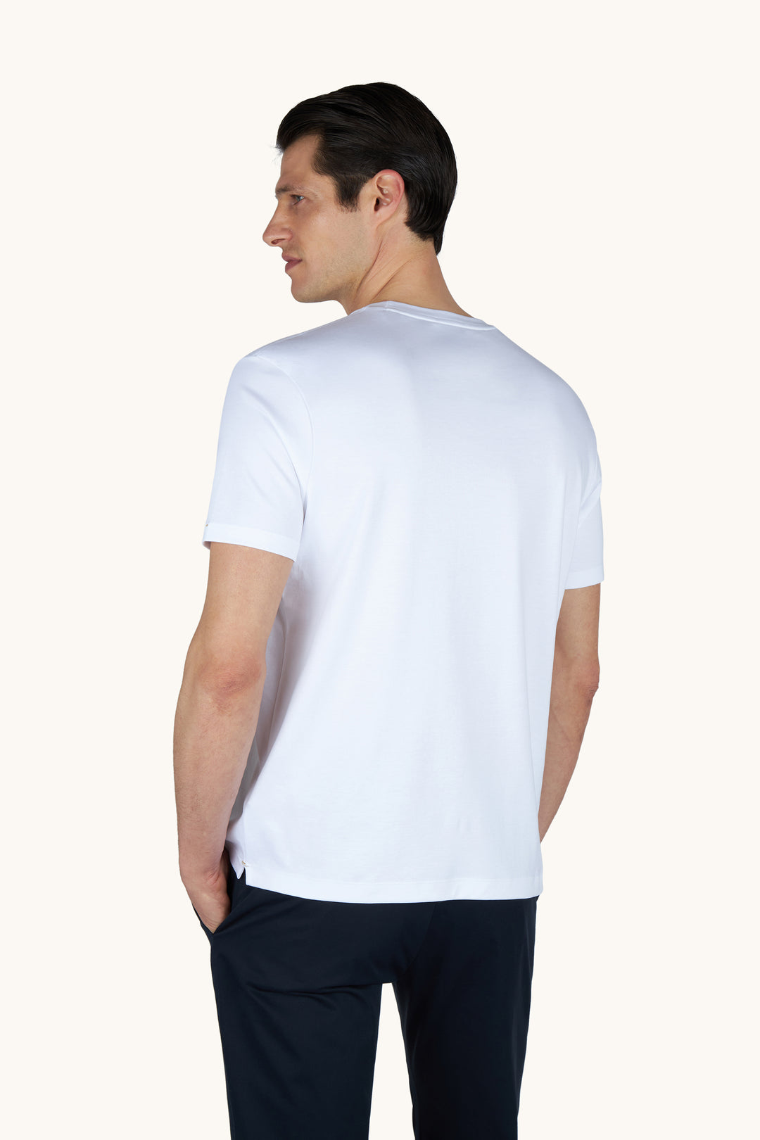 Paul &amp; Shark T-Shirt aus extrafeiner Supima®-Baumwolle: Weiß – alternative Ansicht
