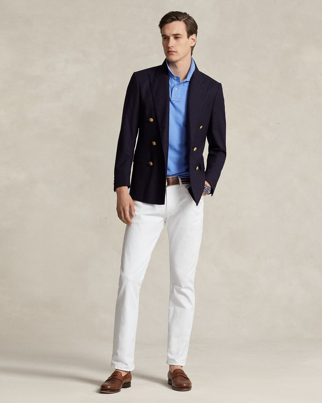 Ralph Lauren: el emblemático polo de malla: Harbor Blue – vista alternativa
