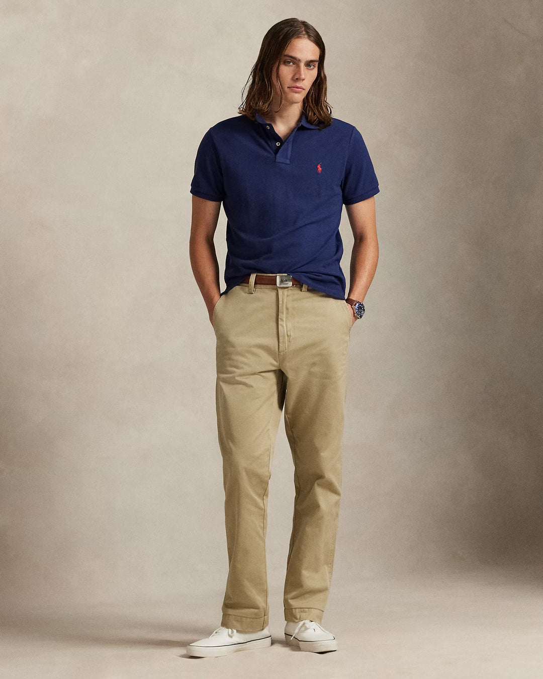 Ralph Lauren: el emblemático polo de malla: Newport Navy – vista alternativa