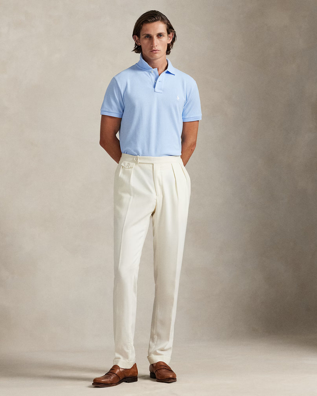 Ralph Lauren: el emblemático polo de malla: Office Blue – vista alternativa