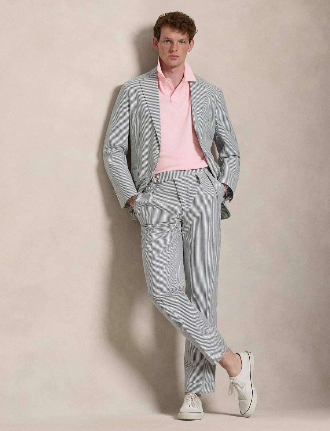 Ralph Lauren Το εμβληματικό πόλο με πλέγμα Polo: Garden Pink – εναλλακτική όψη