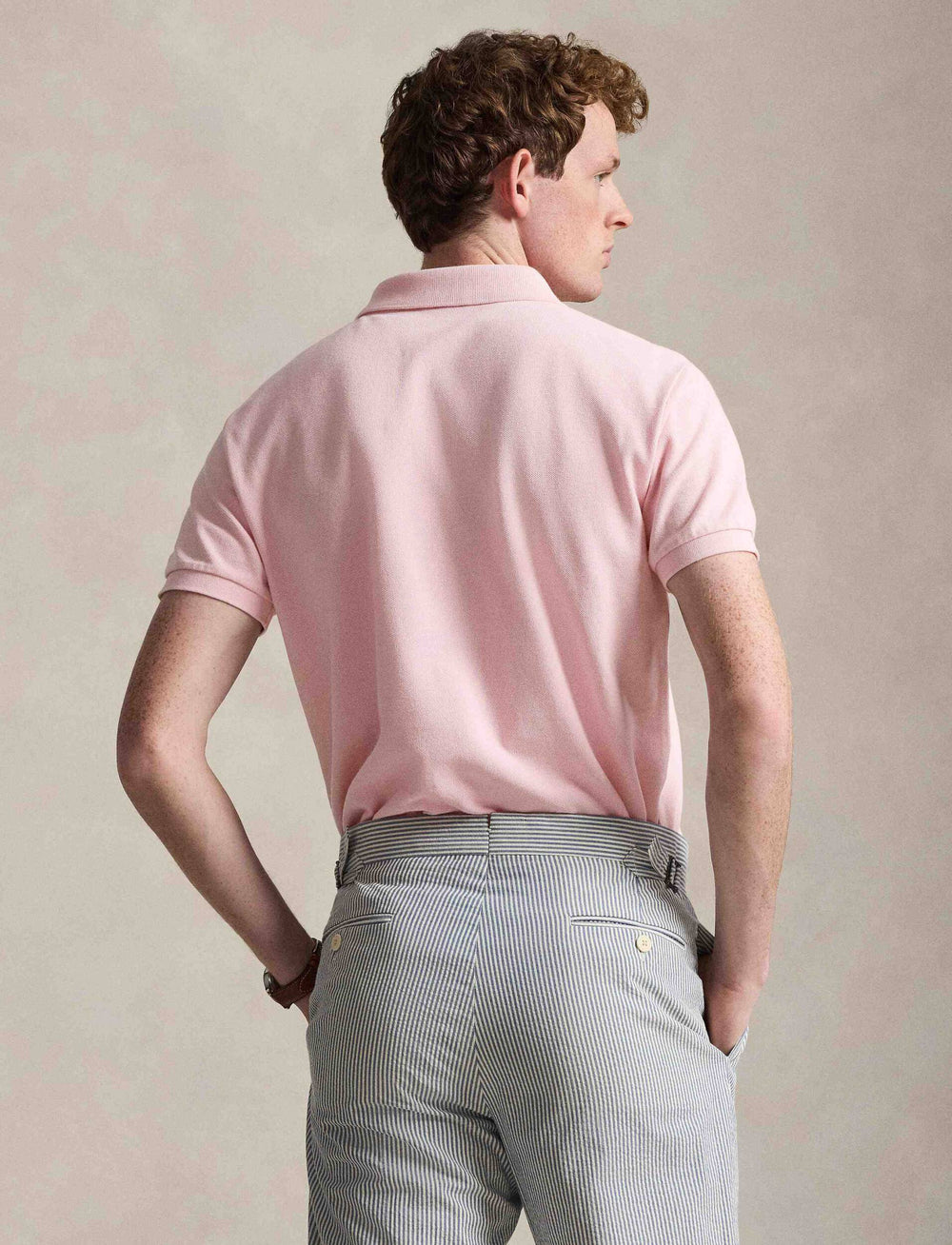Ralph Lauren Το εμβληματικό πόλο με πλέγμα Polo: Garden Pink – εναλλακτική όψη