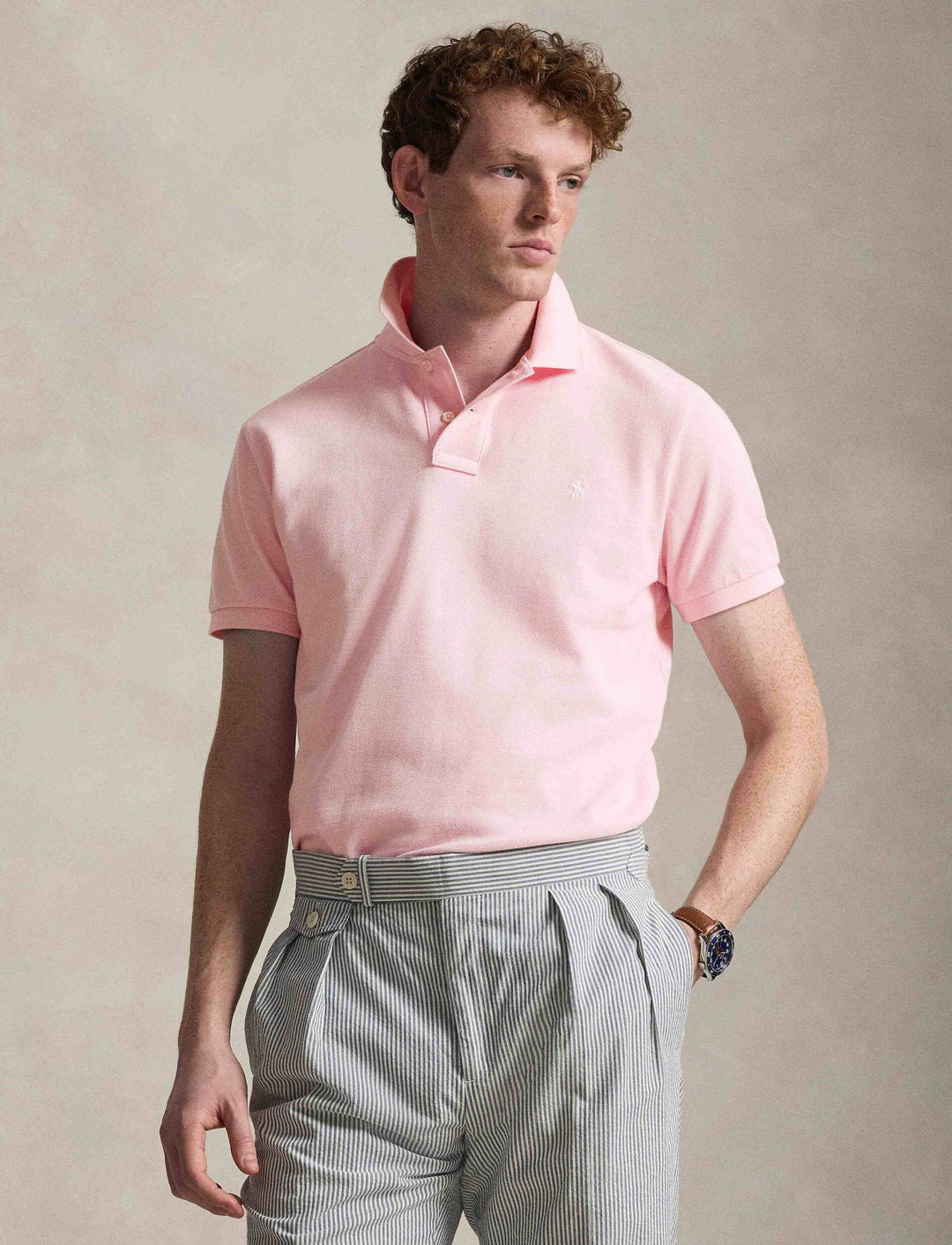 Ralph Lauren Το εμβληματικό πόλο με πλέγμα Polo: Garden Pink