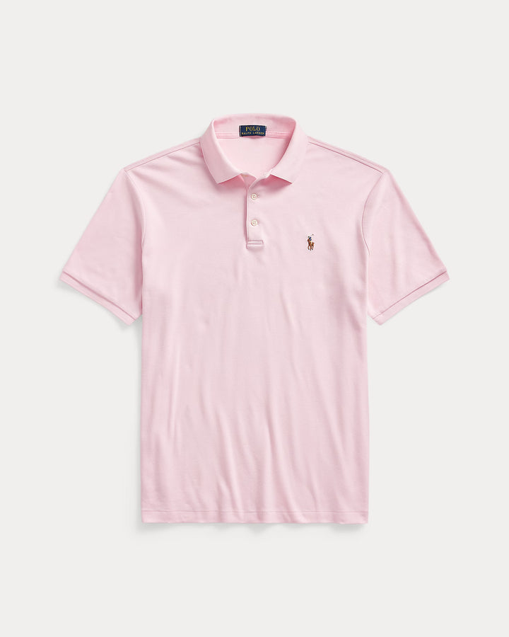 Πολό Ralph Lauren Custom από μαλακό βαμβακερό ύφασμα: Carmel Pink – φωτογραφία lifestyle