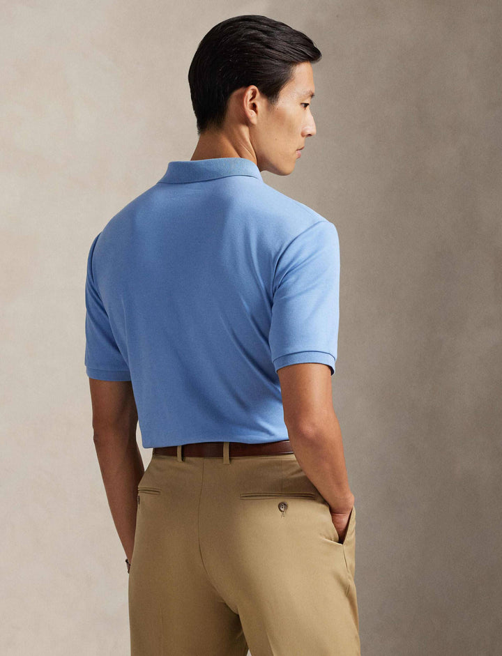 Ralph Lauren Custom Polohemd aus weichem Custom-Slim-Fit: Himmelblau – alternative Ansicht