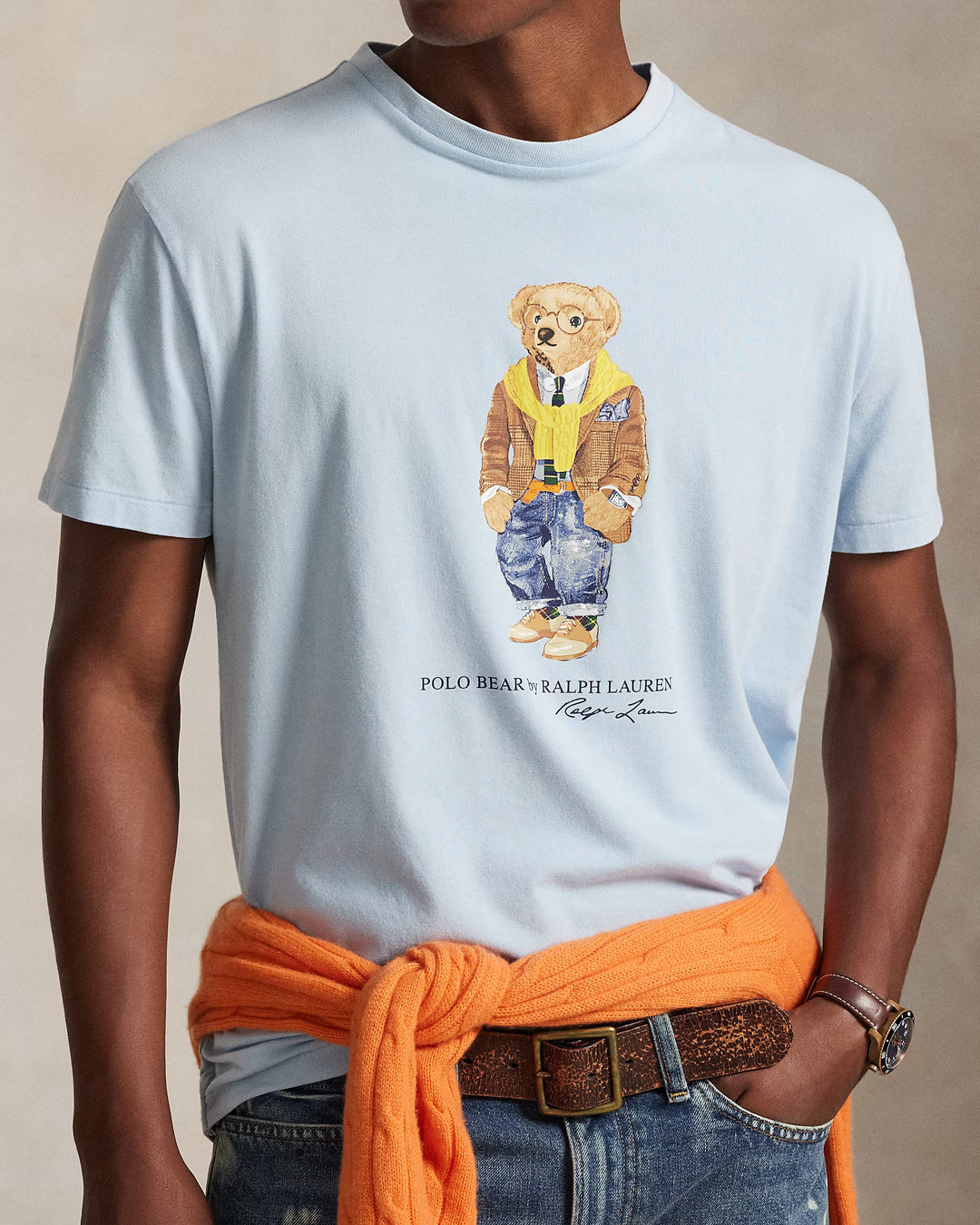 Custom Slim Γραμμή Polo Bear Jersey μπλούζα: Southport Blue – εναλλακτική όψη