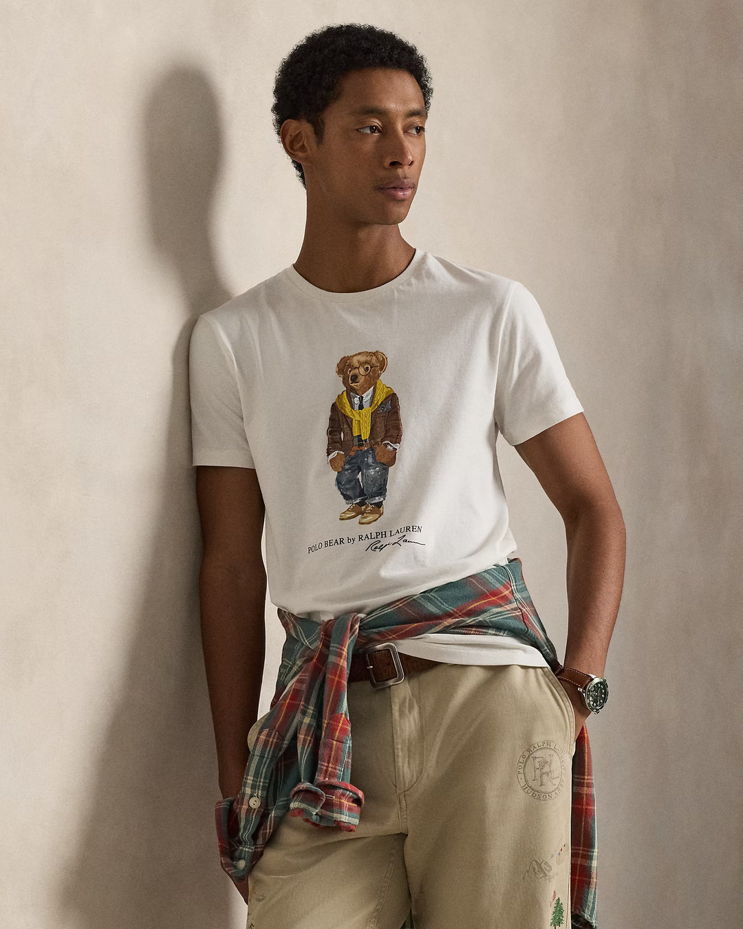 拉尔夫·劳伦Custom Slim FitPolo熊印花针织T恤 Polo Bear，Nevis – 其他角度