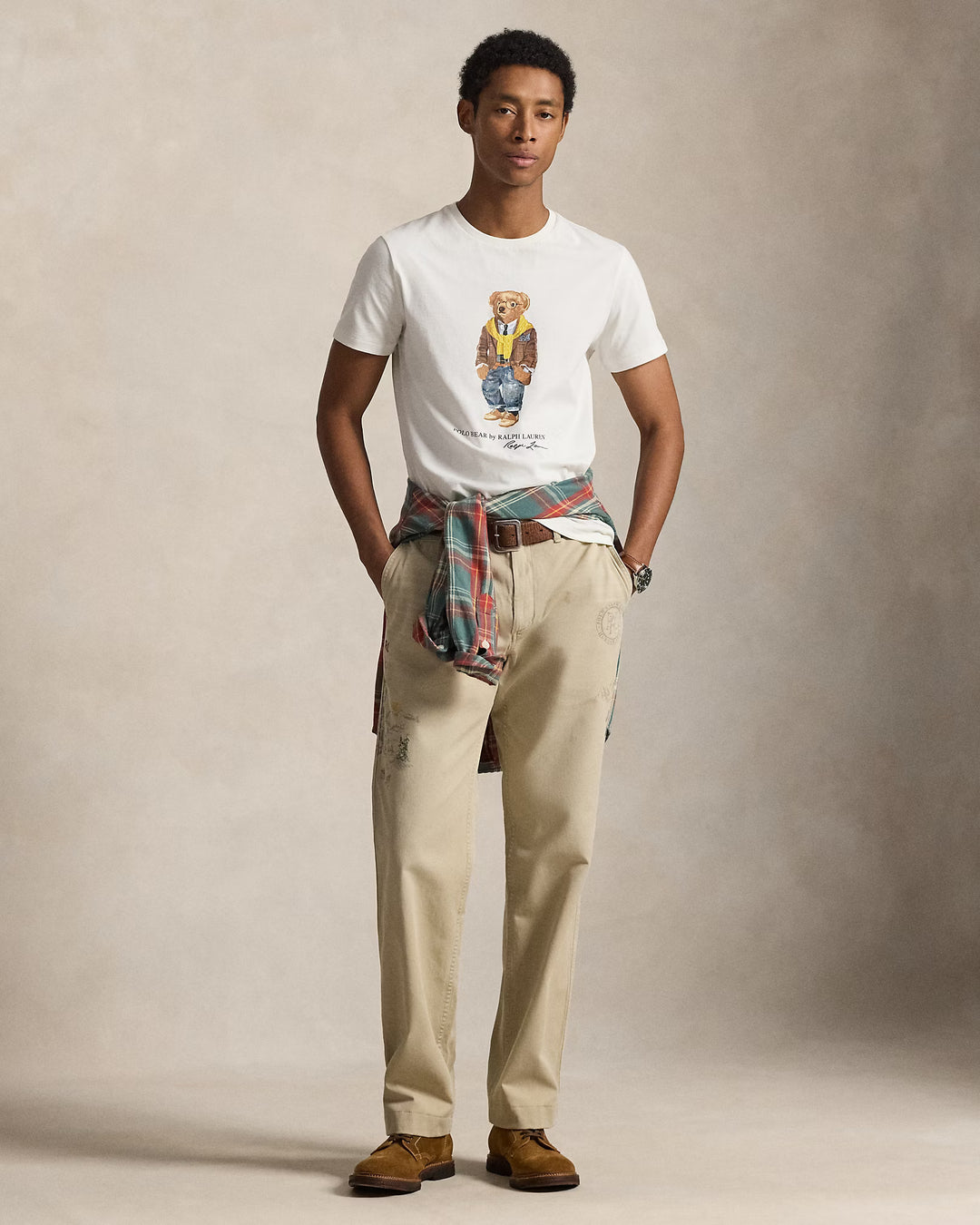 拉尔夫·劳伦Custom Slim FitPolo熊印花针织T恤 Polo Bear，Nevis – 其他角度
