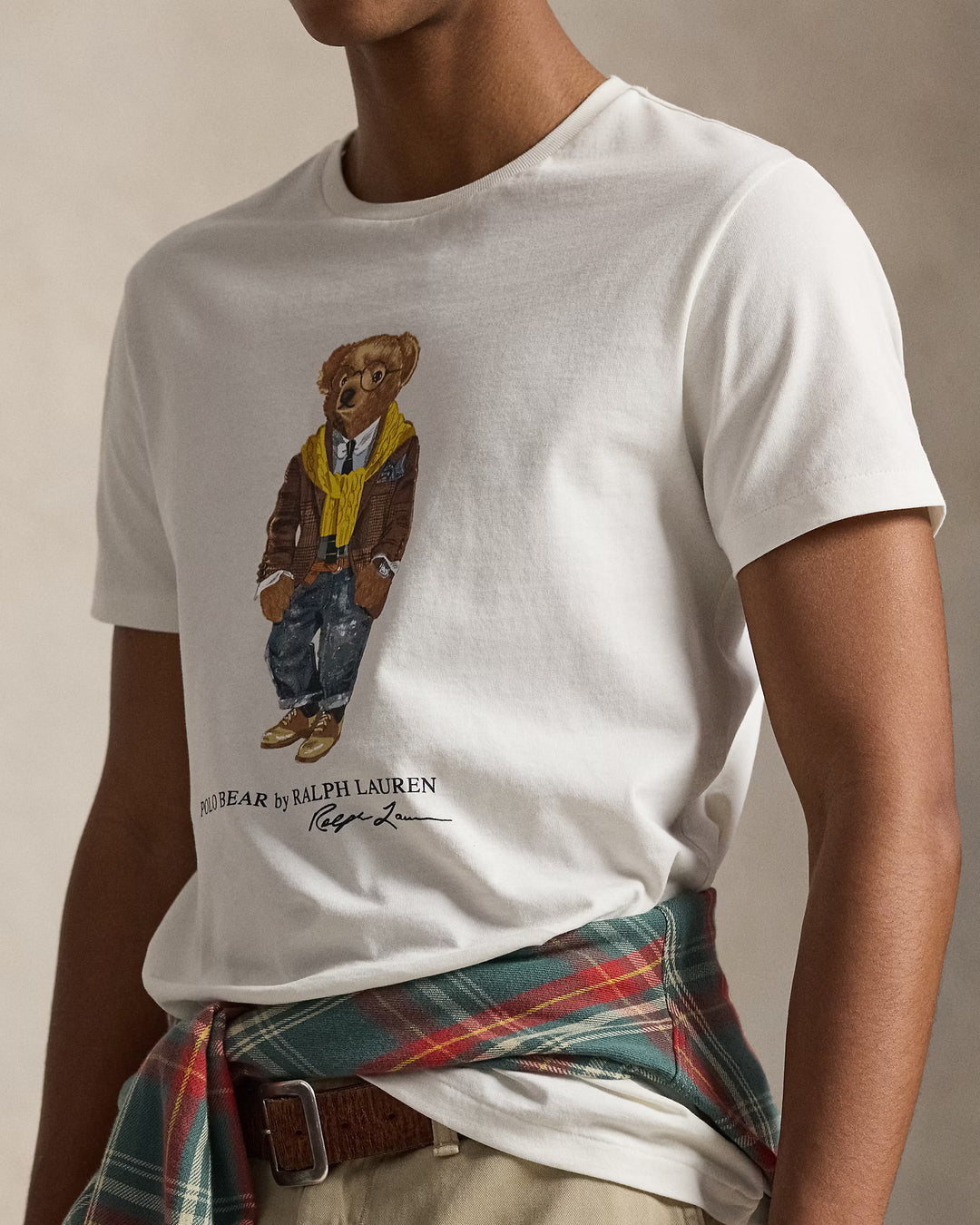 拉尔夫·劳伦Custom Slim FitPolo熊印花针织T恤 Polo Bear，Nevis – 其他角度