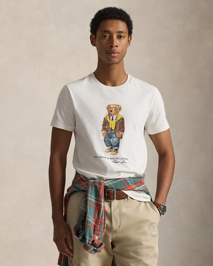 拉尔夫·劳伦Custom Slim FitPolo熊印花针织T恤 Polo Bear，Nevis