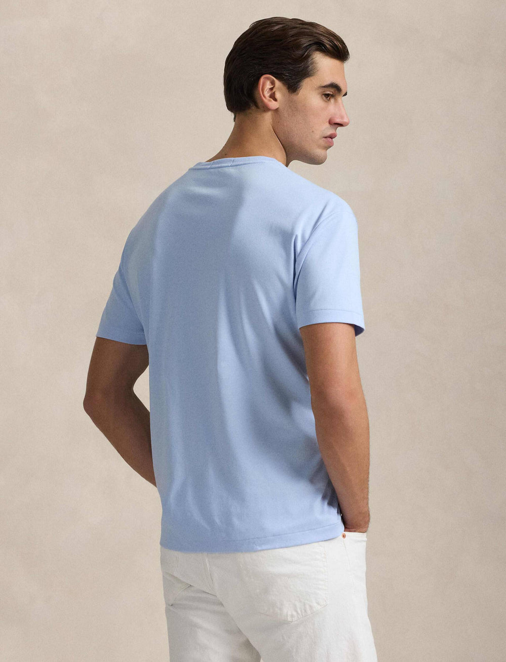 Μπλούζα Ralph Lauren Custom από μαλακό βαμβακερό Custom: Office Blue – εναλλακτική όψη