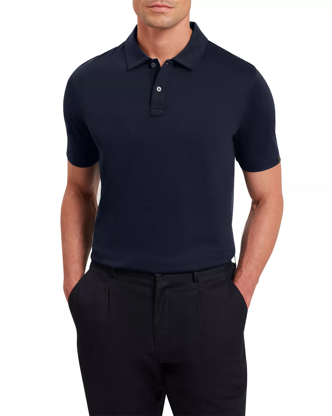 Πολό Ted Baker Connall από βαμβάκι Soft Touch με Polo: Μπλε ναυτικό
