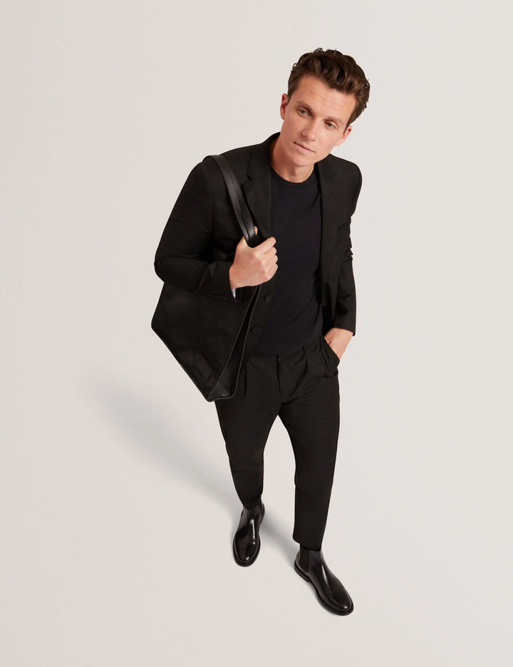 Ted Baker Konrad 柔软触感圆领T恤，黑色 – 其他角度