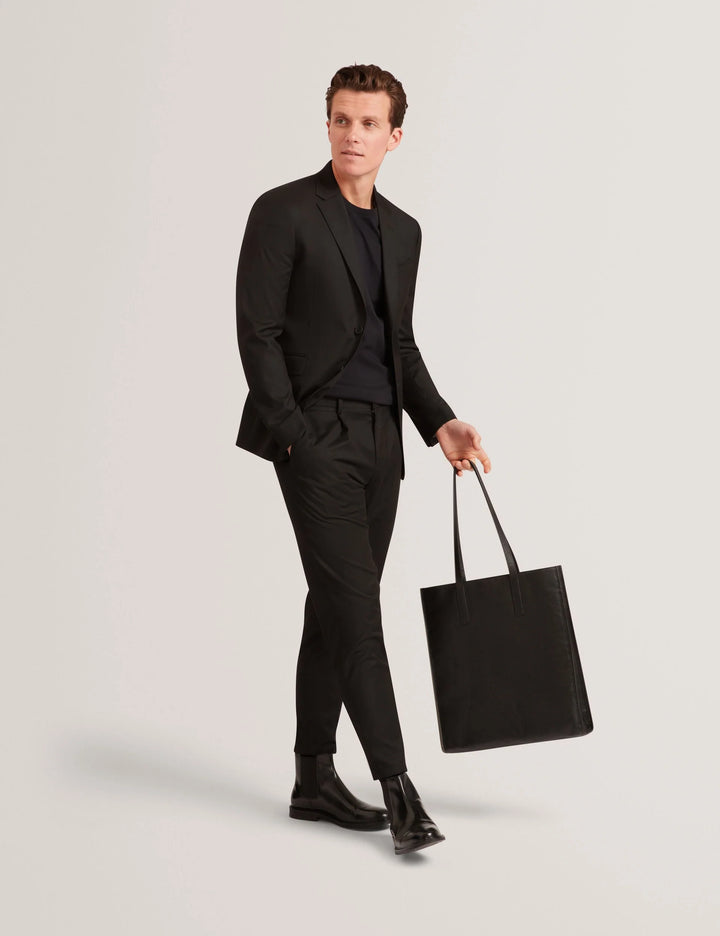 Ted Baker Konrad 柔软触感圆领T恤，黑色 – 其他角度
