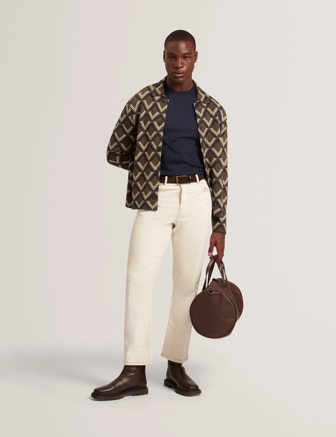 Μπλούζα Ted Baker Konrad με στρογγυλό λαιμό και: Μπλε ναυτικό – εναλλακτική όψη