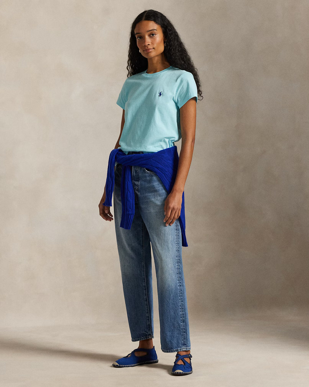 Γυναικείο μπλουζάκι με στρογγυλό λαιμό Ralph Lauren: Turquoise Nova – εναλλακτική όψη