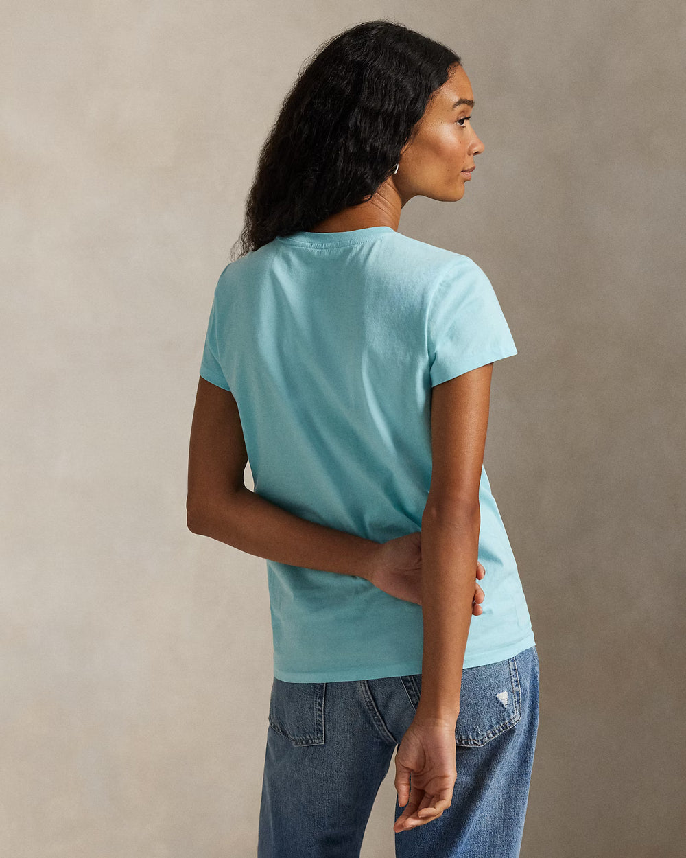 Γυναικείο μπλουζάκι με στρογγυλό λαιμό Ralph Lauren: Turquoise Nova – εναλλακτική όψη