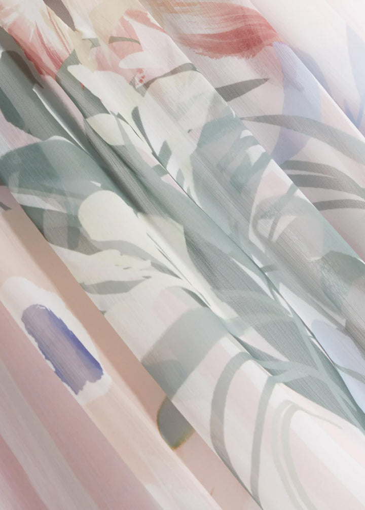 Ted Baker πλισέ μπλούζα Angel με λουλουδάτο σχέδιο: Ροζ – εναλλακτική όψη