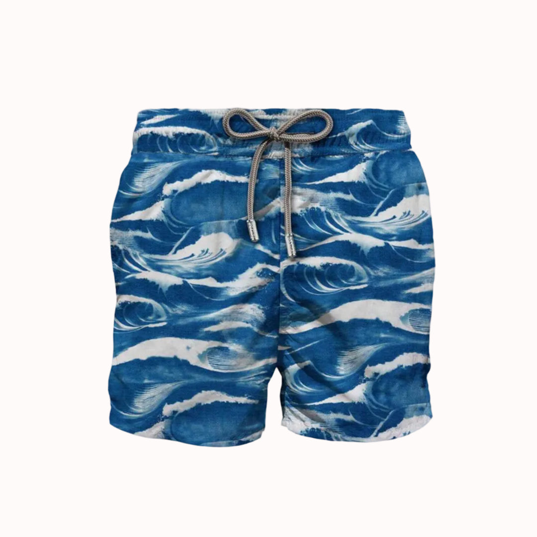 MC2 圣巴特岛古斯塔维亚泳裤，Blue Waves