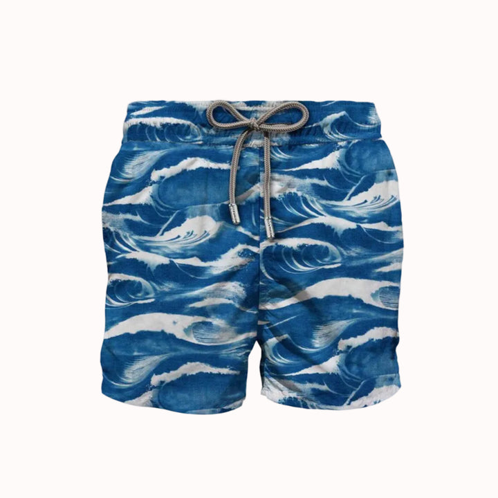MC2 圣巴特岛古斯塔维亚泳裤，Blue Waves