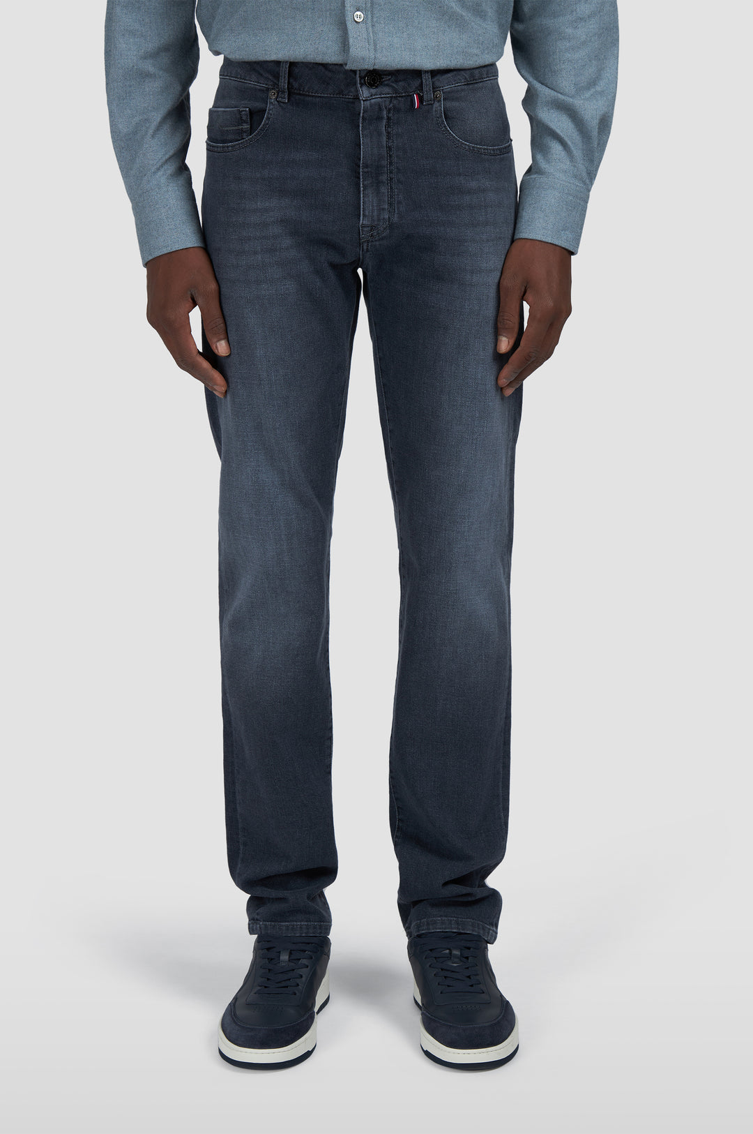 Paul &amp; Shark Stretch-Jeans aus Bio-Baumwolle: Medium Grey