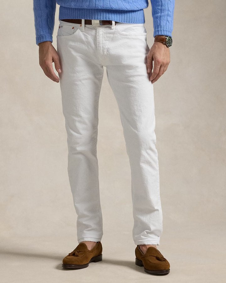 Τζιν Ralph Lauren Sullivan Slim με Polo Pony: Λευκό