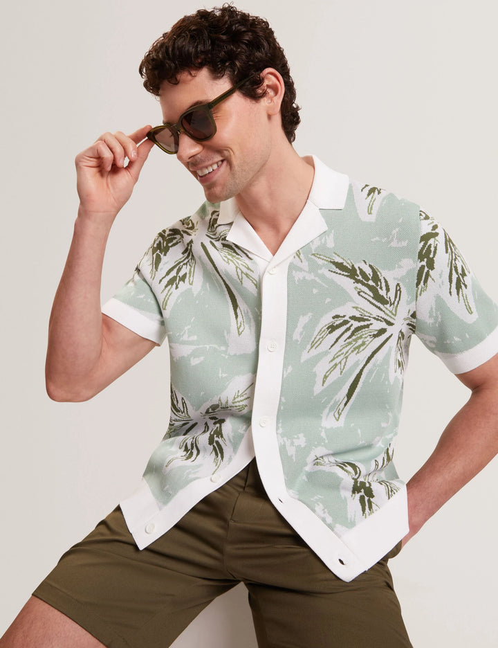 Σορτς Ted Baker Loweton από ελαστικό βαμβακερό ύφασμα με: Χακί – εναλλακτική όψη