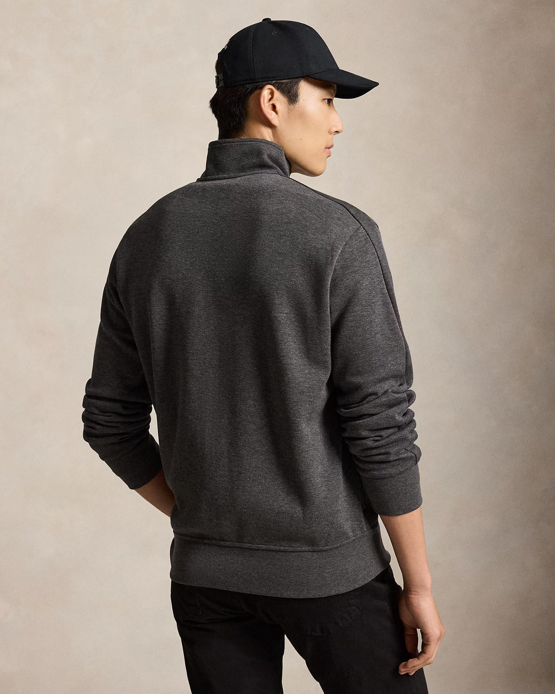 Ralph Lauren Giacca sportiva leggera in doppia maglia – Grigio Windsor, vista 3