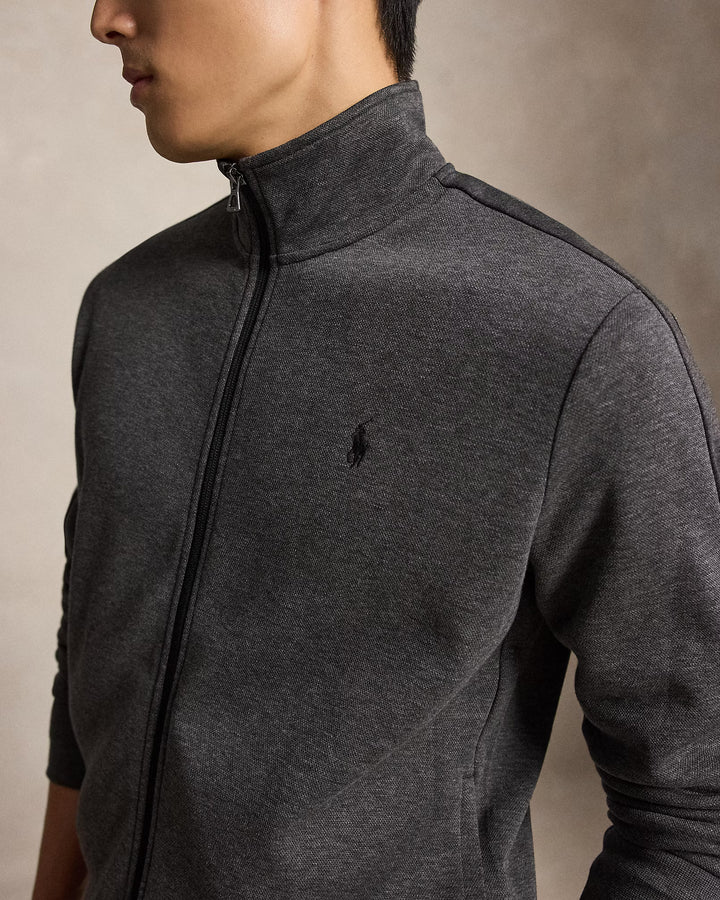 Ralph Lauren Giacca sportiva leggera in doppia maglia – Grigio Windsor, vista 5