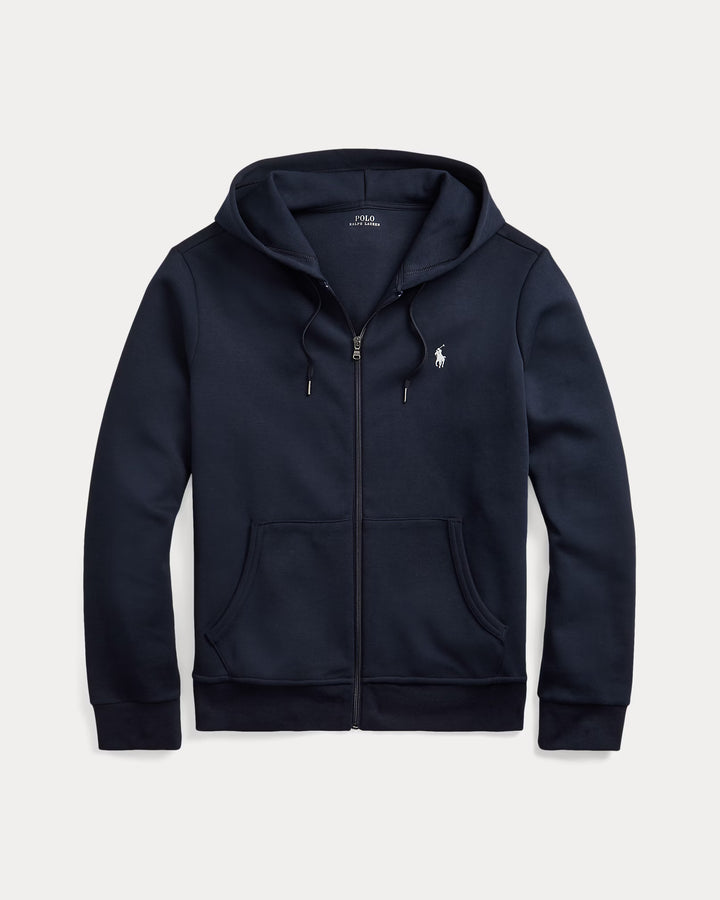 Ralph Lauren Sweat à capuche zippé en double maille | Bleu marine Aviator – vue du produit 04