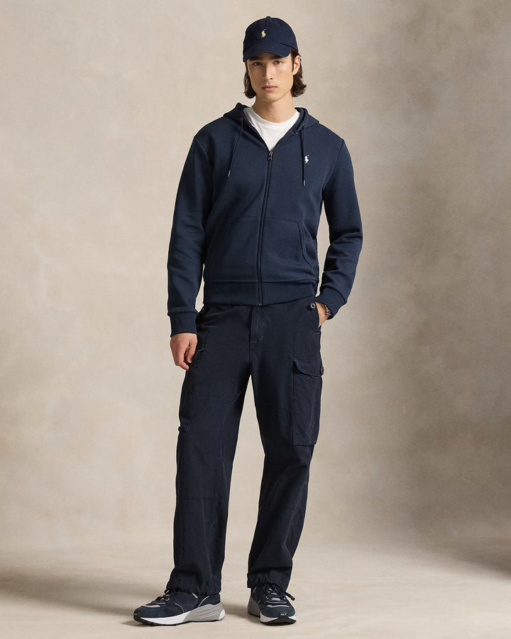 Ralph Lauren Sweat à capuche zippé en double maille | Bleu marine Aviator – vue du produit 05