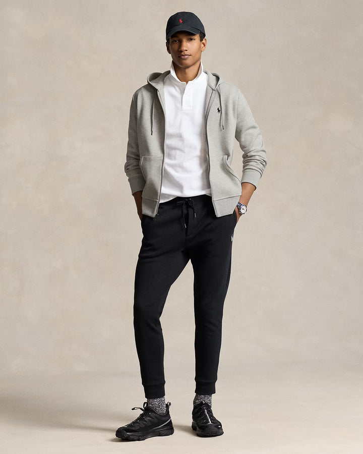Ralph Lauren Double-Knit Full-Zip Hoodie in Grey – product view 05