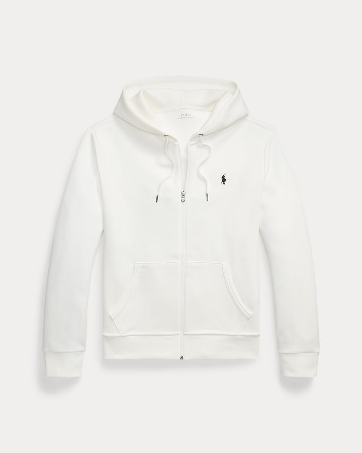 Ralph Lauren Felpa con cappuccio e zip in doppia maglia | Bianco – vista prodotto 04