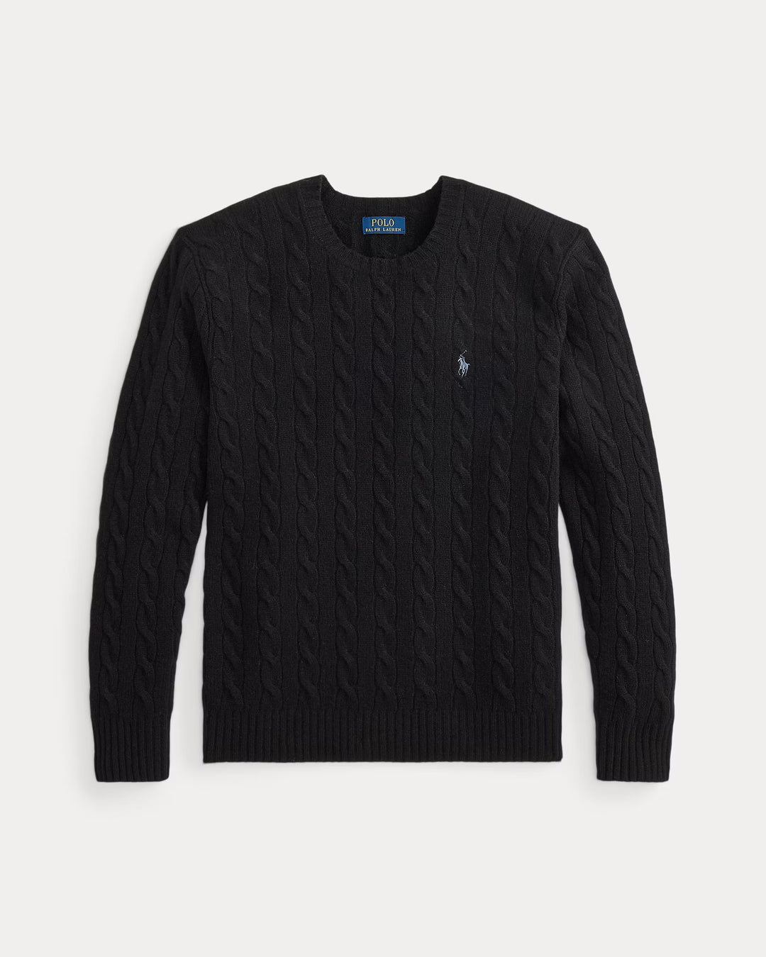 Ralph Lauren Pull torsadé en laine et cachemire | Noir – vue du produit 04