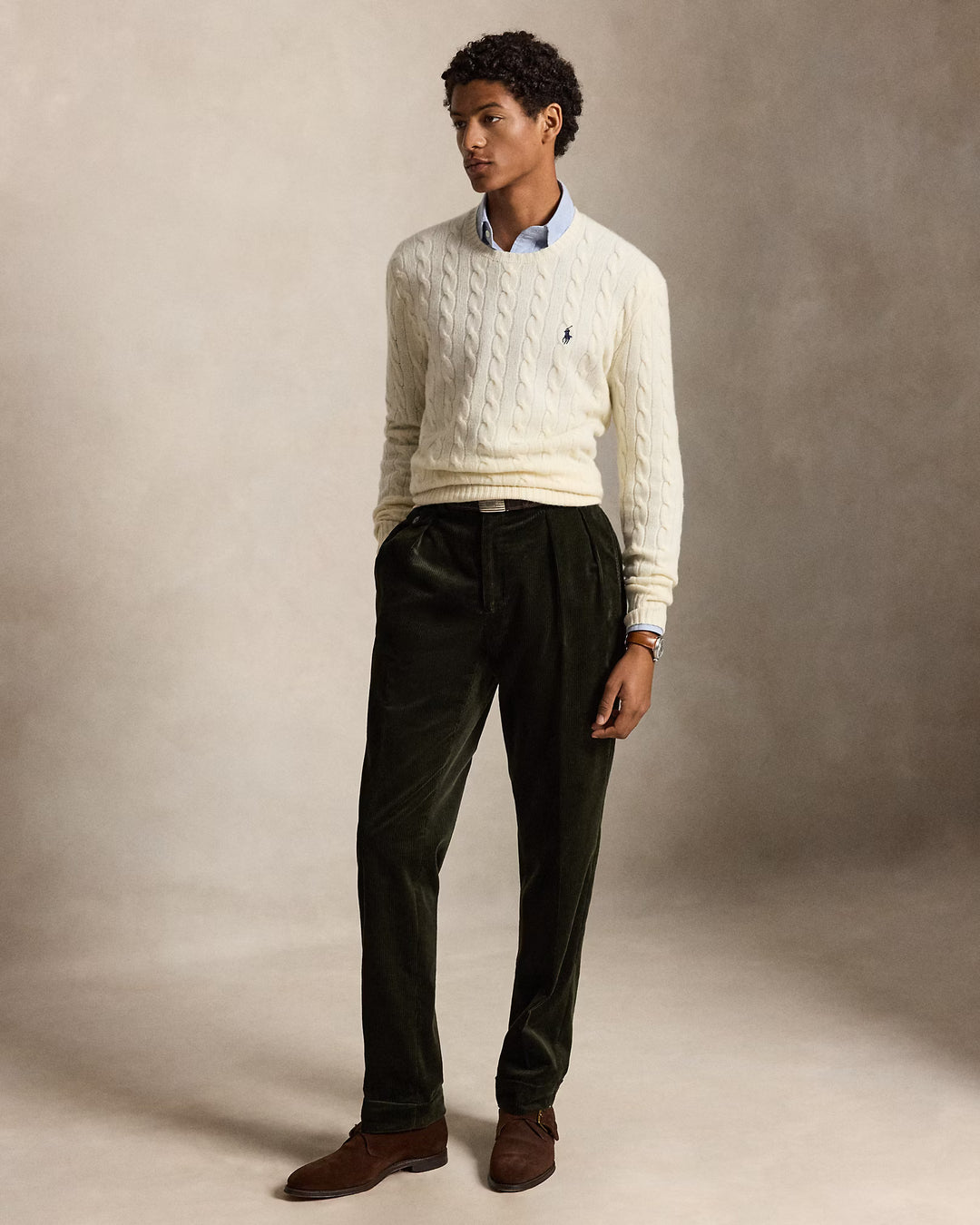 Ralph Lauren Cable-Knit Wool-Cashmere Jumper in Cream – product view 06