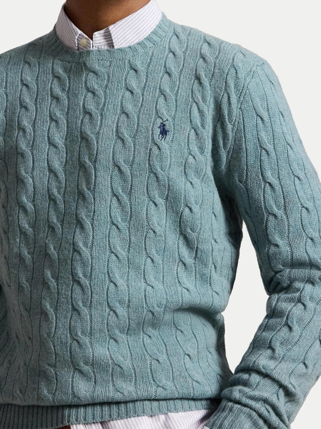 Ralph Lauren Cable-Knit Wool-Cashmere Jumper in Turquoise – product view 03
