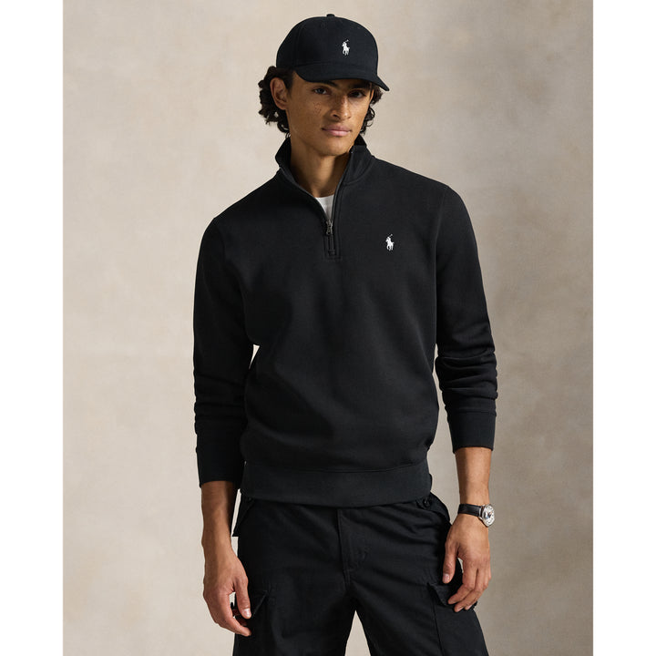 Doppelstrick-Pullover mit Viertelreißverschluss Ralph Lauren | Polo Black, Ansicht 1