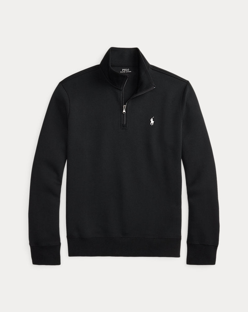 Doppelstrick-Pullover mit Viertelreißverschluss Ralph Lauren | Polo Black, Ansicht 1