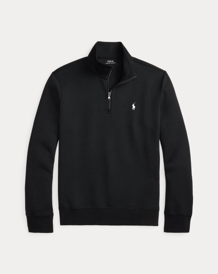 Doppelstrick-Pullover mit Viertelreißverschluss Ralph Lauren | Polo Black, Ansicht 1